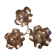 Chandelier chrome flowers 3 balls 1970