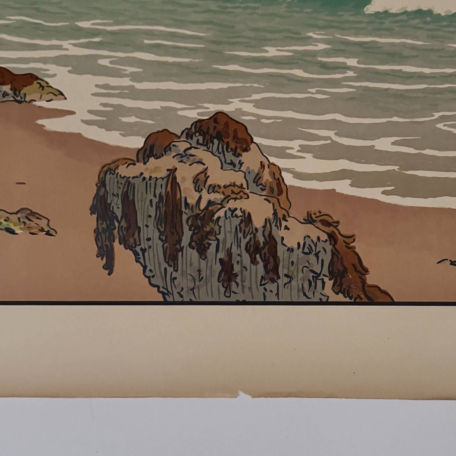 Lithograph by Henri Rivière The Aspects of Nature - The Sea
