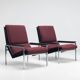 Rob Parry pair of Lotus lounge chairs Gelderland Netherlands 1960