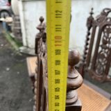 4 Henri II style chairs with twisted columns and cane seats