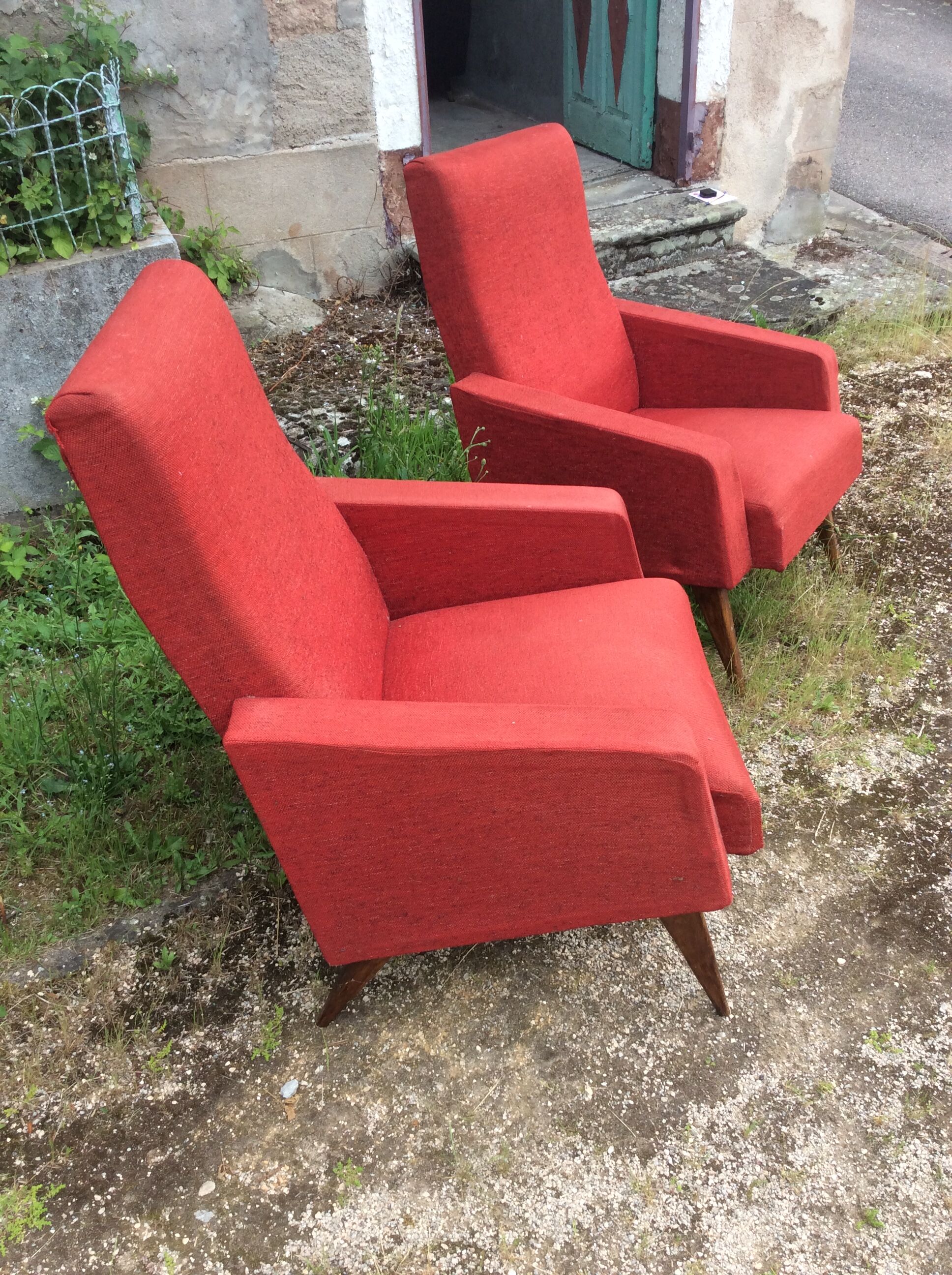 Paire de fauteuils 1960