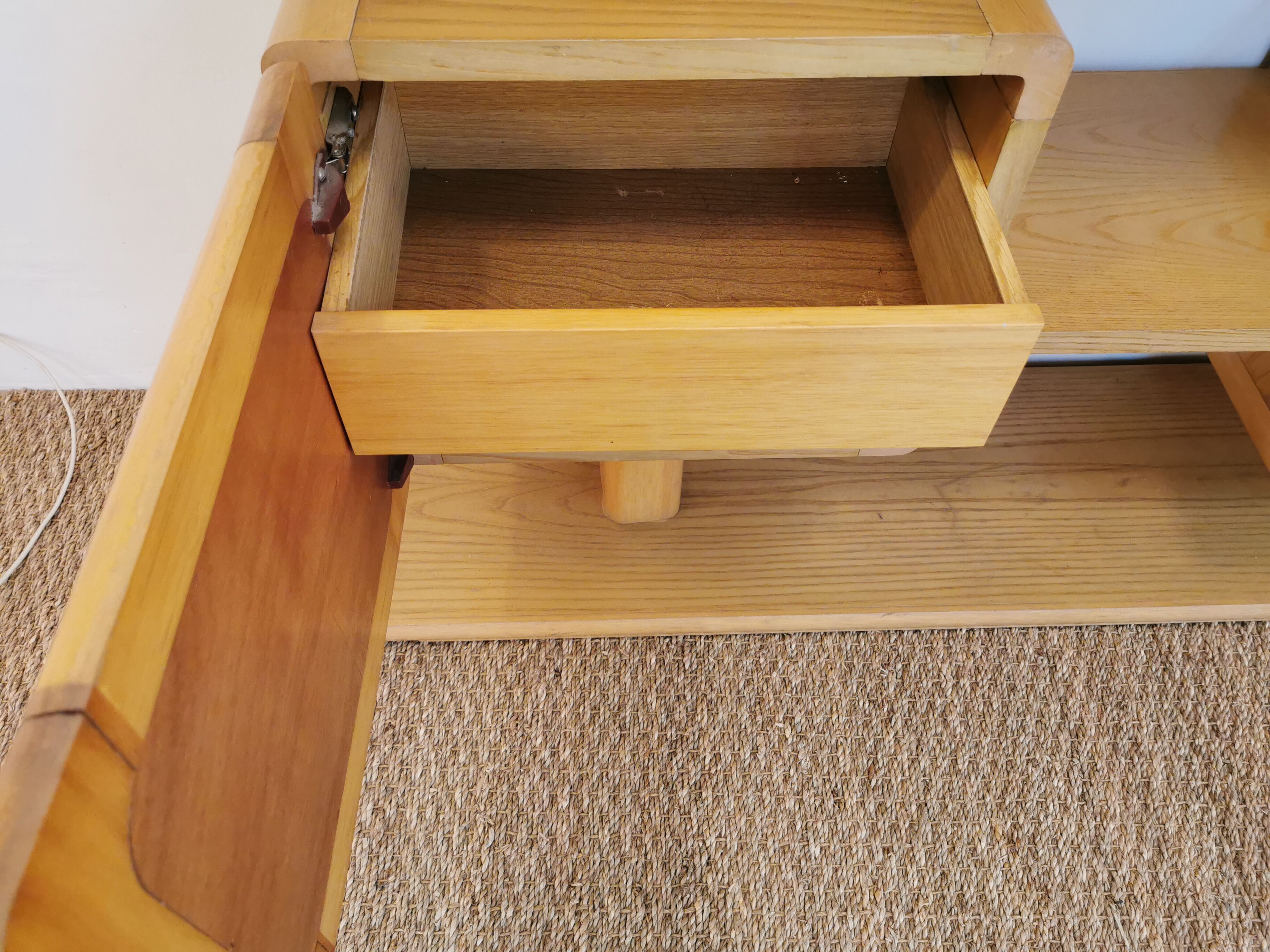 Vintage wooden furniture console from the 70s