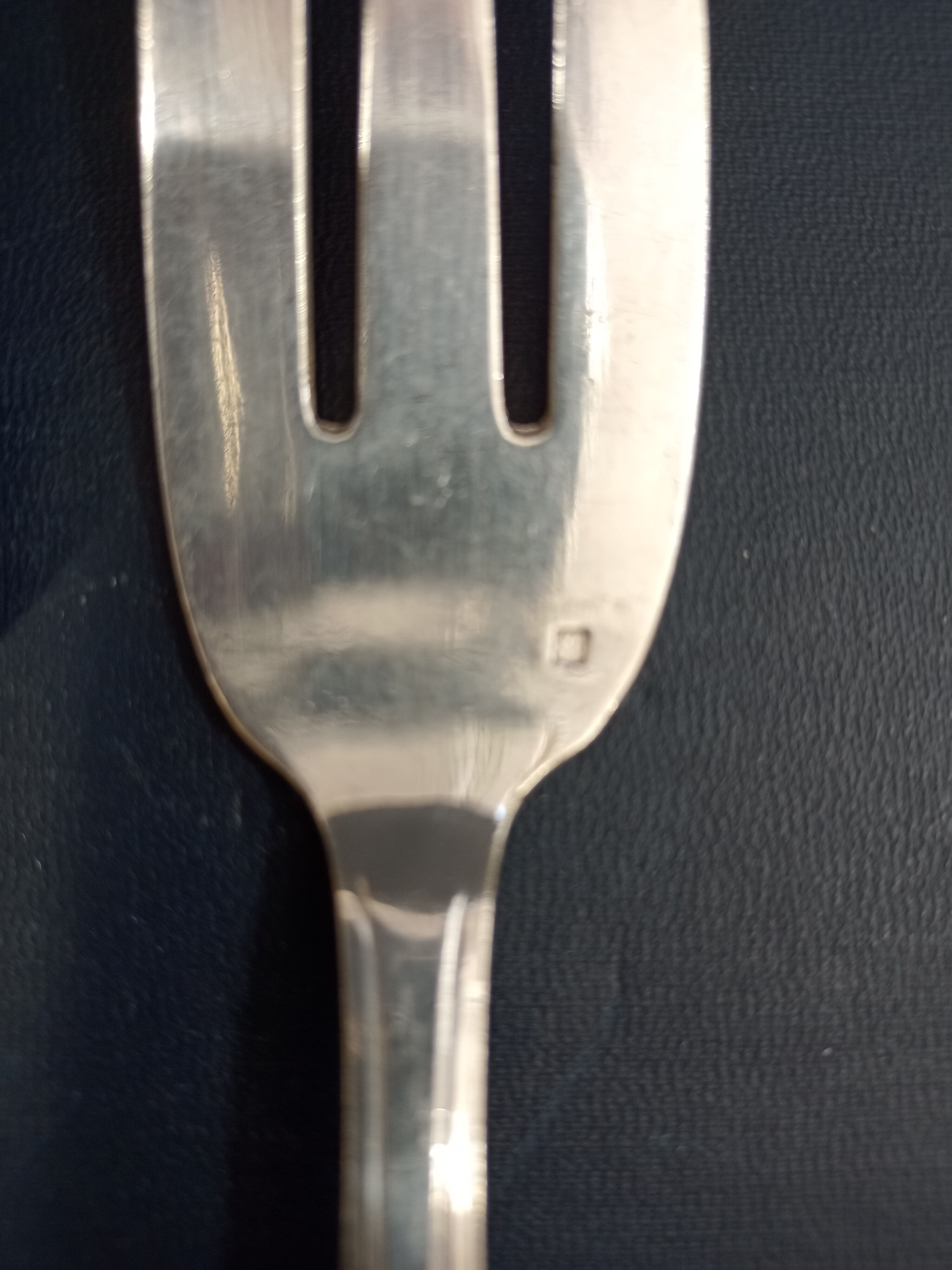 Silver metal service cutlery