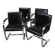 Suite of 4 BRNO armchairs, Mies Van Der Rohe, Knoll