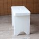 bench rests white wooden feet, 50s