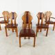 Chaises de salle à manger vintage en bois de pin - années 1970