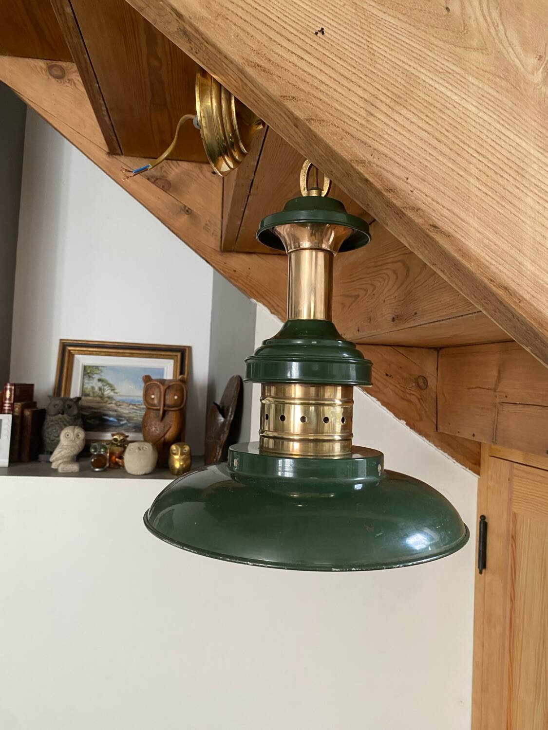 Industrial metal and brass lighting