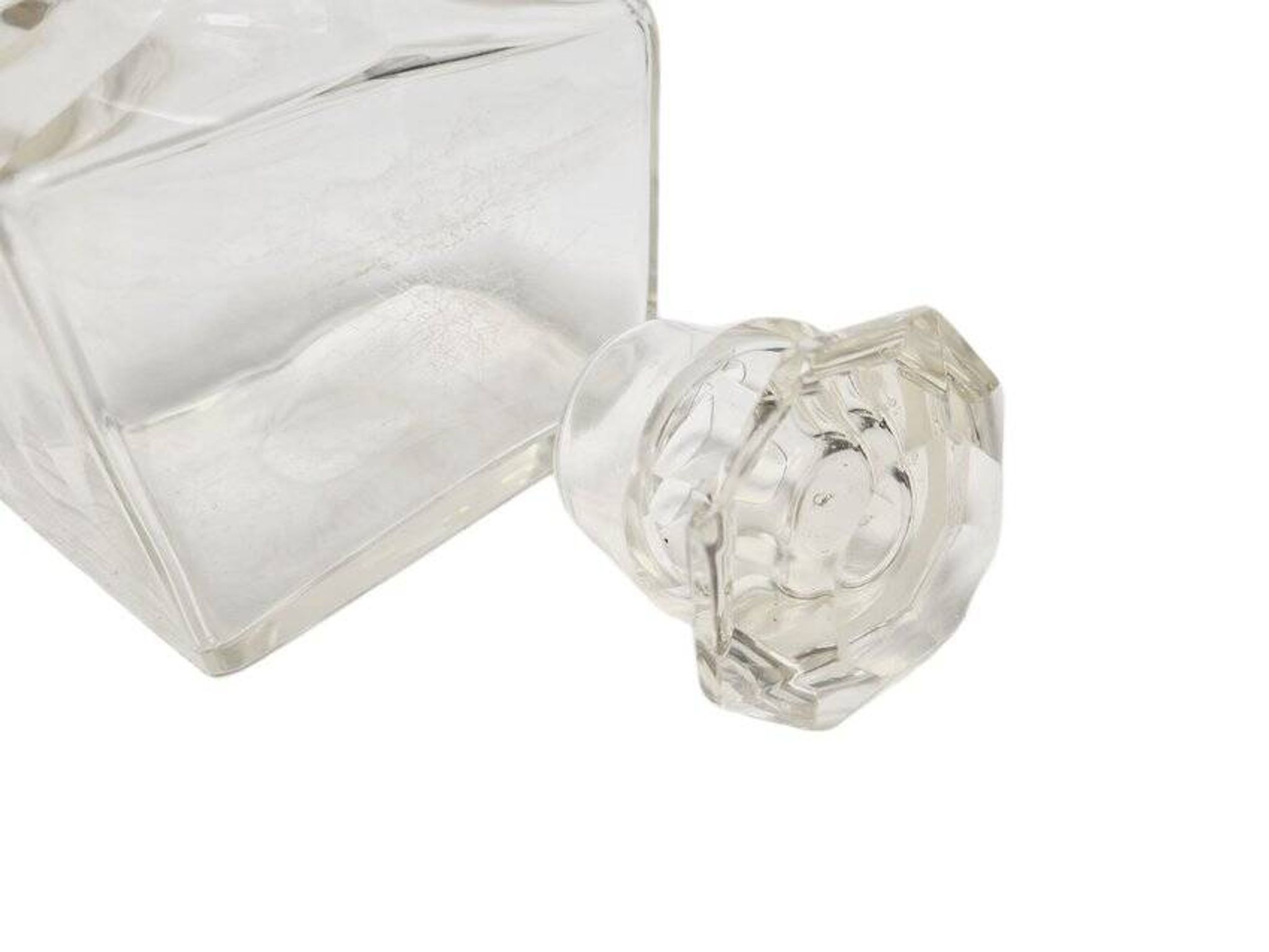 Biedermeier crystal tea box, Germany, 1890s