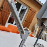 Grey desk and architect lamp