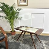 Mirror coffee table and compass legs