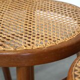 Set of 4 beautiful and atmospheric vintage design bistro chairs