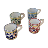 Red flower bird mug