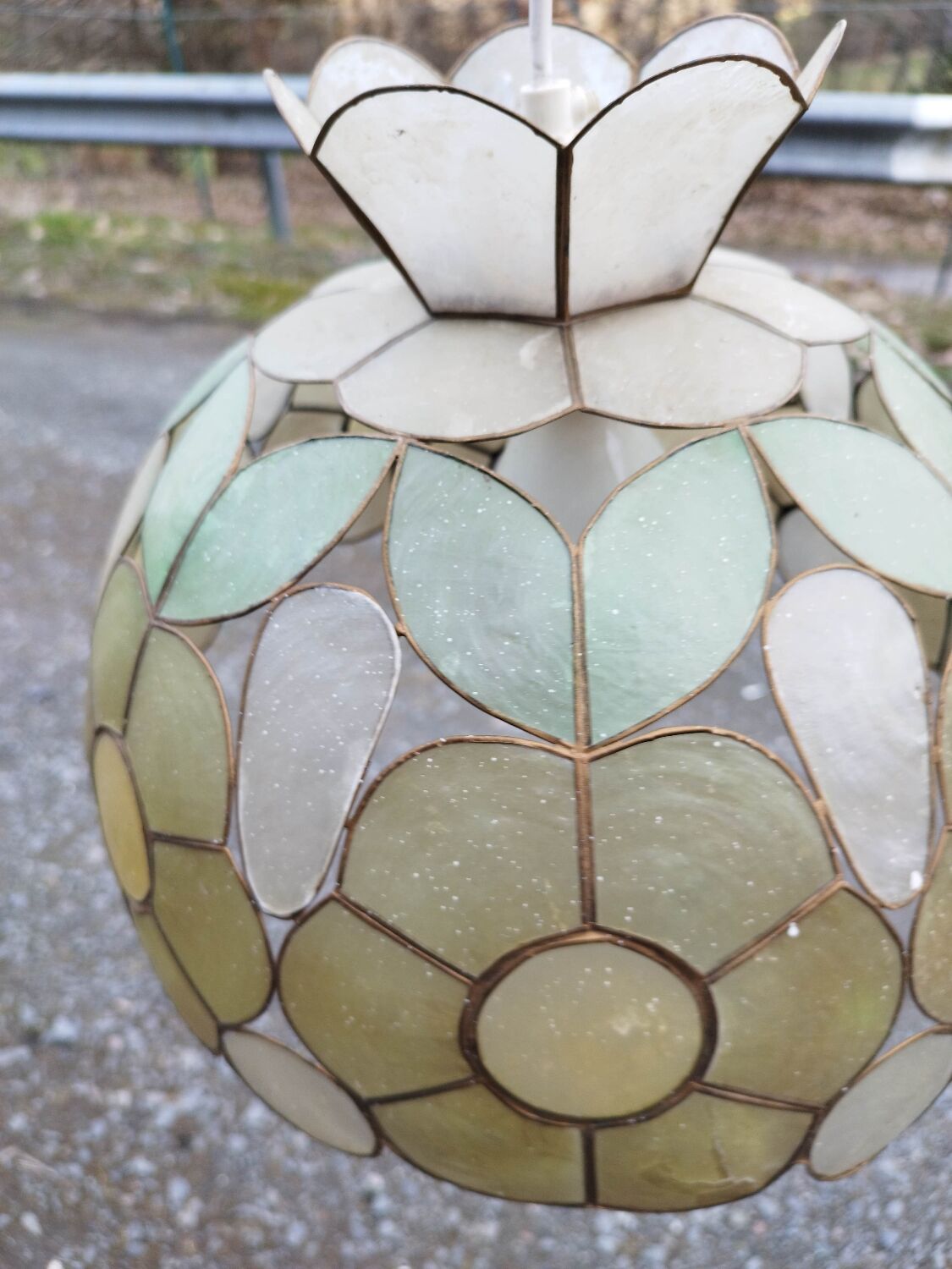 Suspension flower mother-of-pearl large model