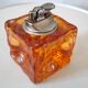 Amber glass lighter design 70s