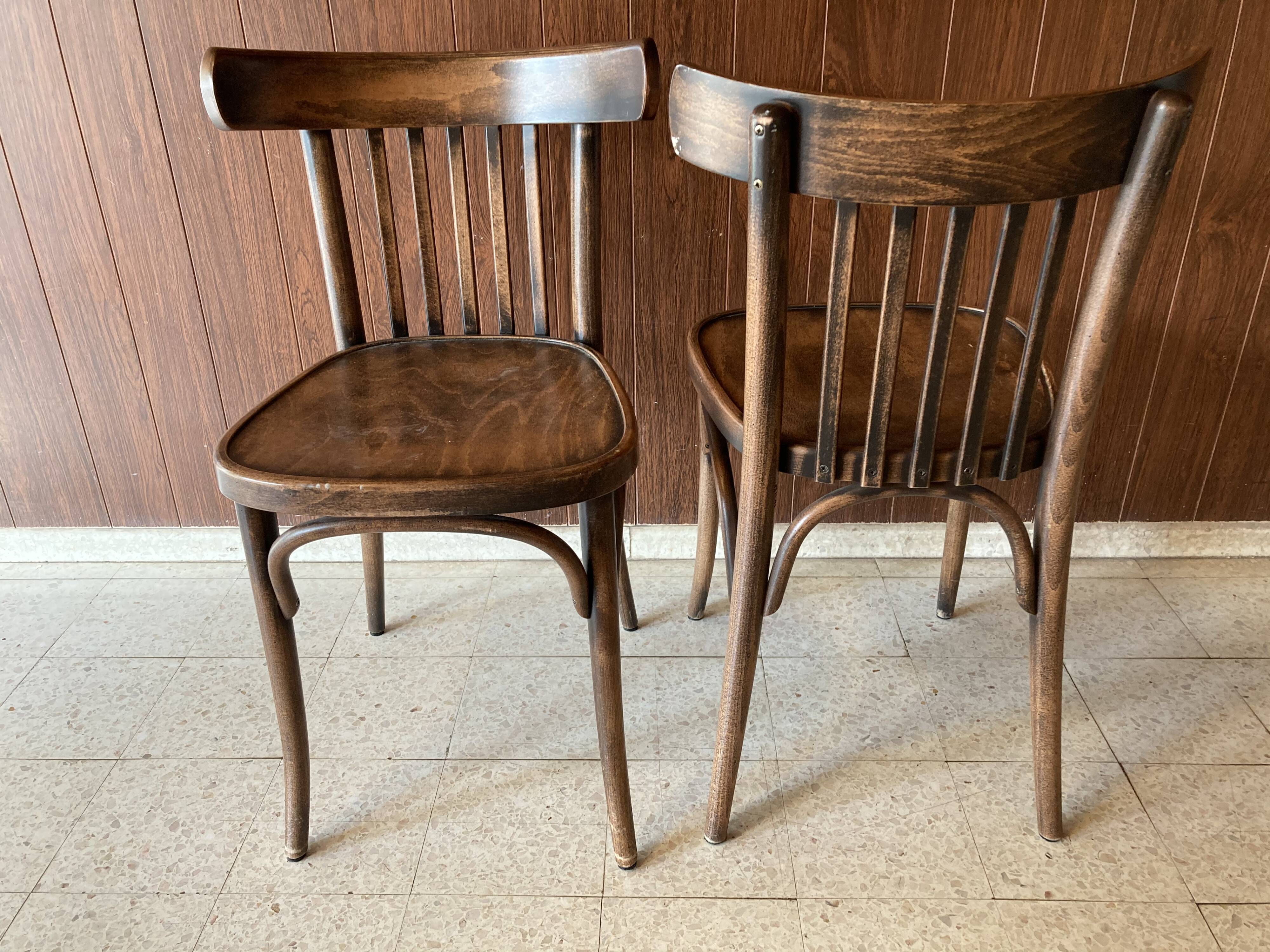 Pair of bistro chairs