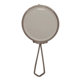 Mirror "face to hand" in chromed metal
