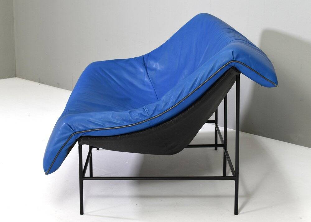 Butterfly sofa in leather by Gerard Van Den Berg for Montis, Netherlands, 1980s