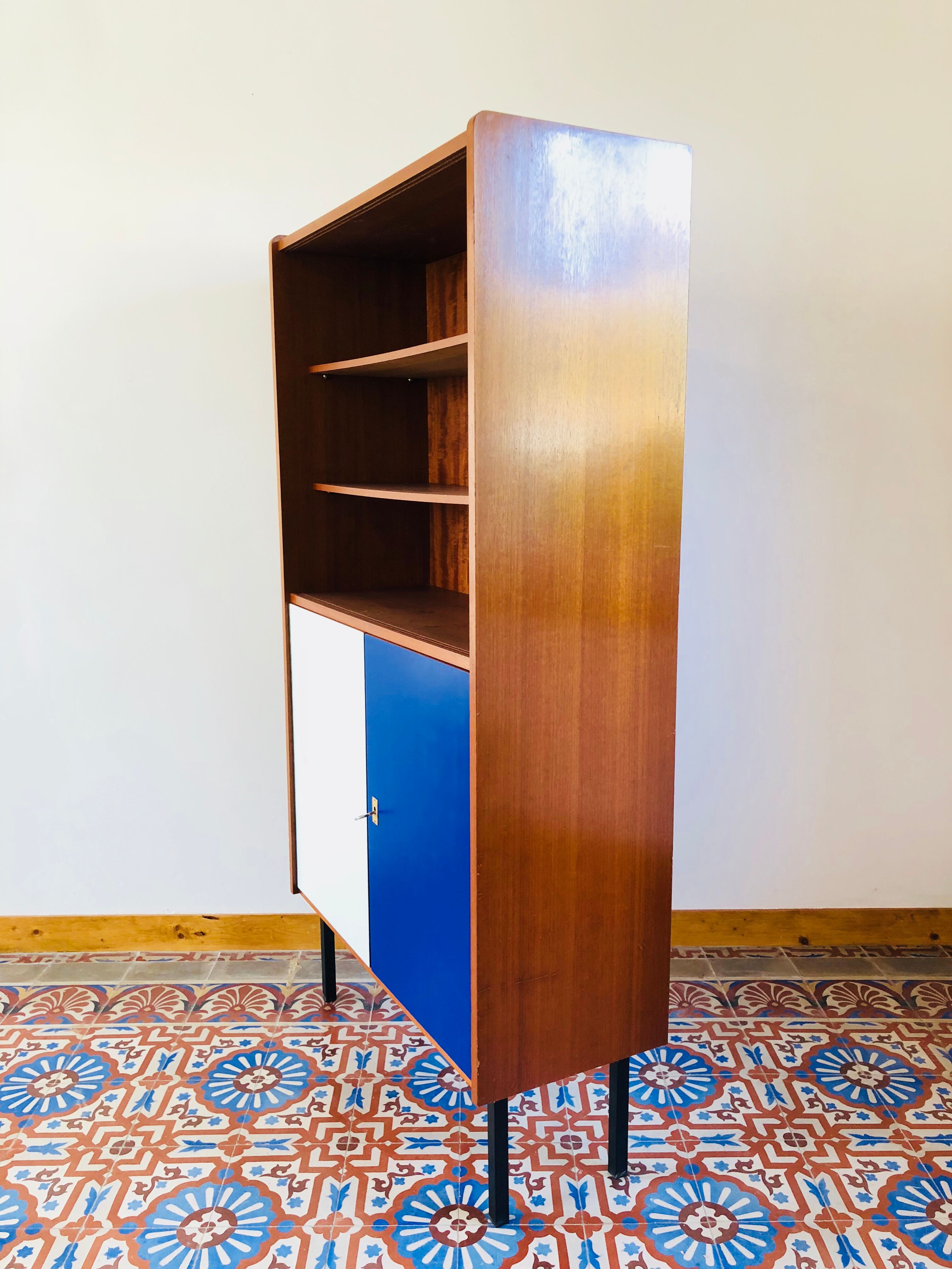Vintage teak library 1960
