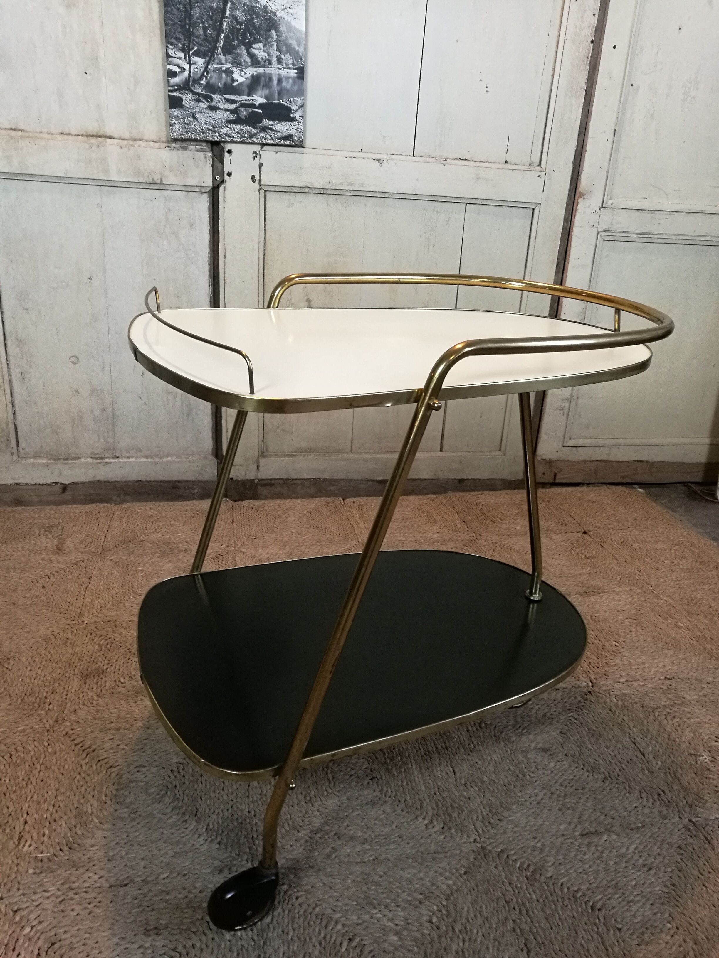 Brass and formica dessert