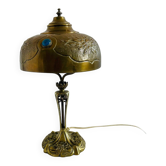 Art Nouveau table lamp in bronze, attributed to Georges Leleu, early 20th century