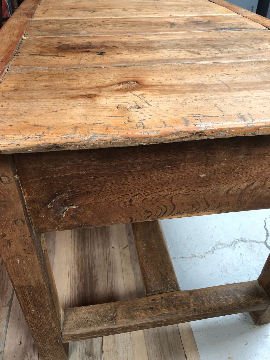 Old oak farmhouse table