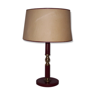 Lampe de bureau cuir années 50