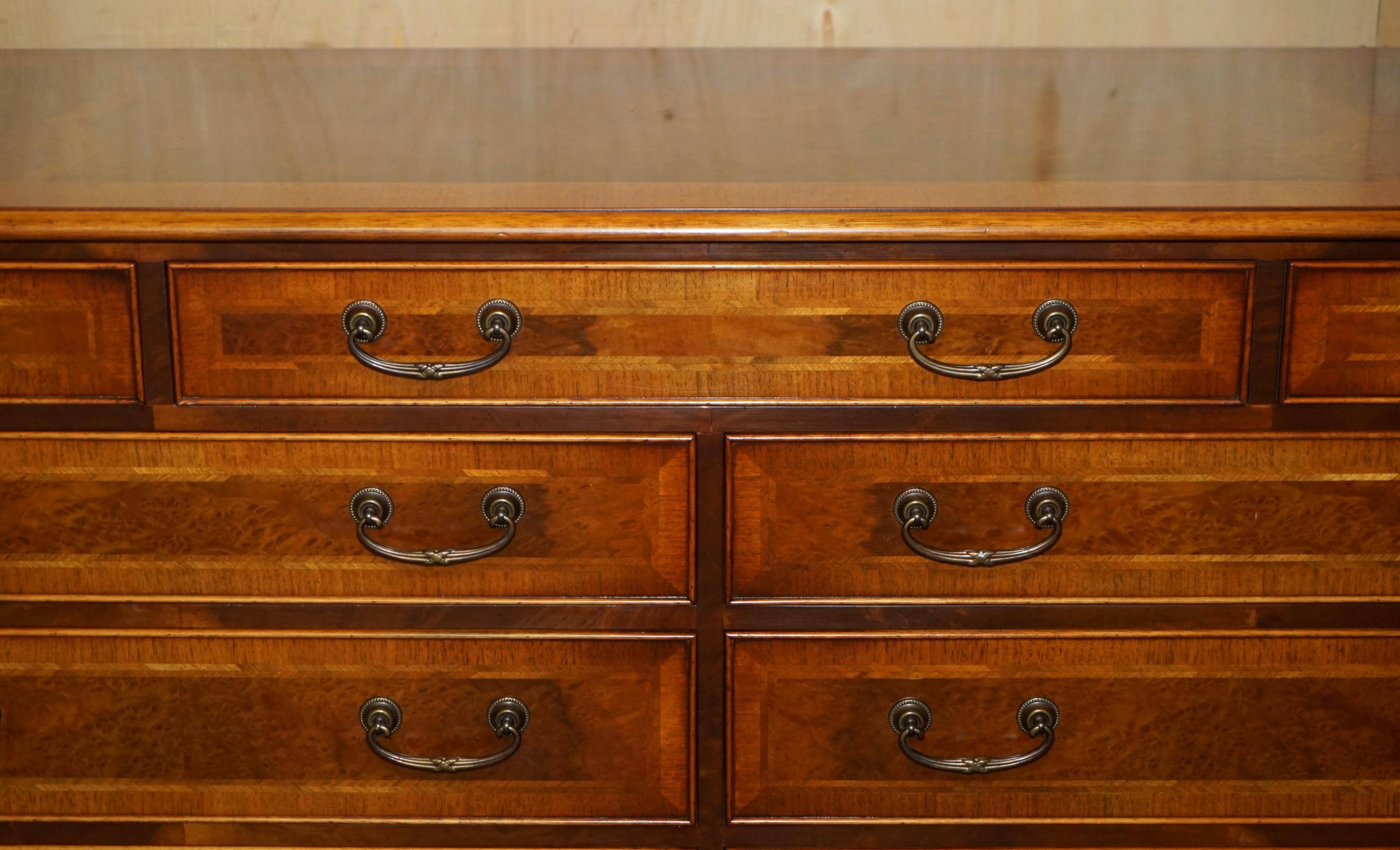 Walnut buffet Burr & Burl with patina