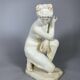 White Marble Sculpture - Venus at Bath - Early 19th Century