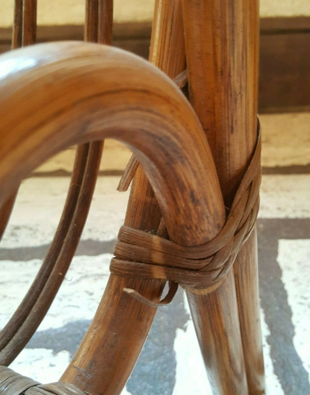 Wicker rattan magazine with tablet
