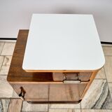 Set of Two Art Déco nightstands, by Jindřich Halabala, 1940s Czechoslovakia