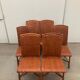 Vintage tropical boho rattan dining chairs
