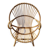Vintage rattan armchair
