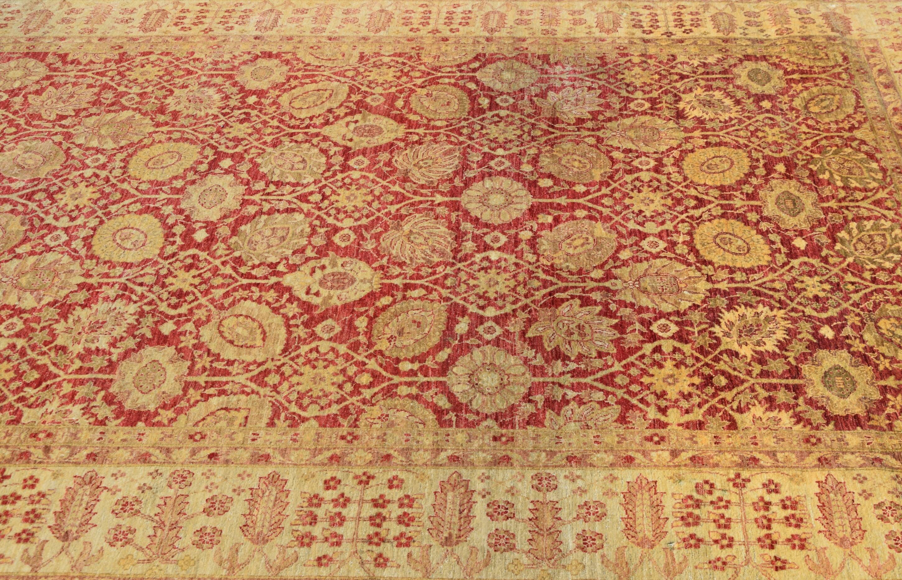 Large Ziegler Oriental Rug: 3.90 X 2.80 Meters - Handmade in wool