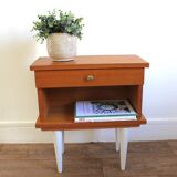 Vintage wooden bedside feet spindles