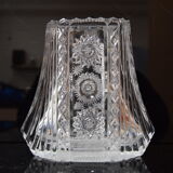 Vase,cut crystal glass,bohemia in the 1960's.