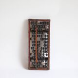 Chinese Suanpan counting frame with beads or Abacus, ca 19th