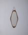 Vintage 1960s oval wooden wall mirror, Italian design