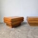 Paire de chevets en orme Maison Regain