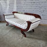 Biedermeier french sofa restored, reupholstered
