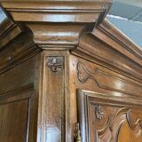 19th century 2-body sideboard in light oak