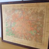 Old map Paris 1922