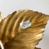 Masca golden metal flower wall lamp