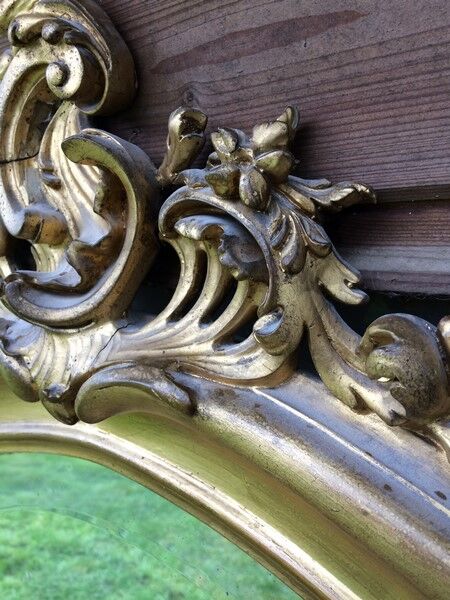 Large golden mirror late 19th