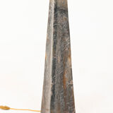 Triangular onyx lamp, 20th century