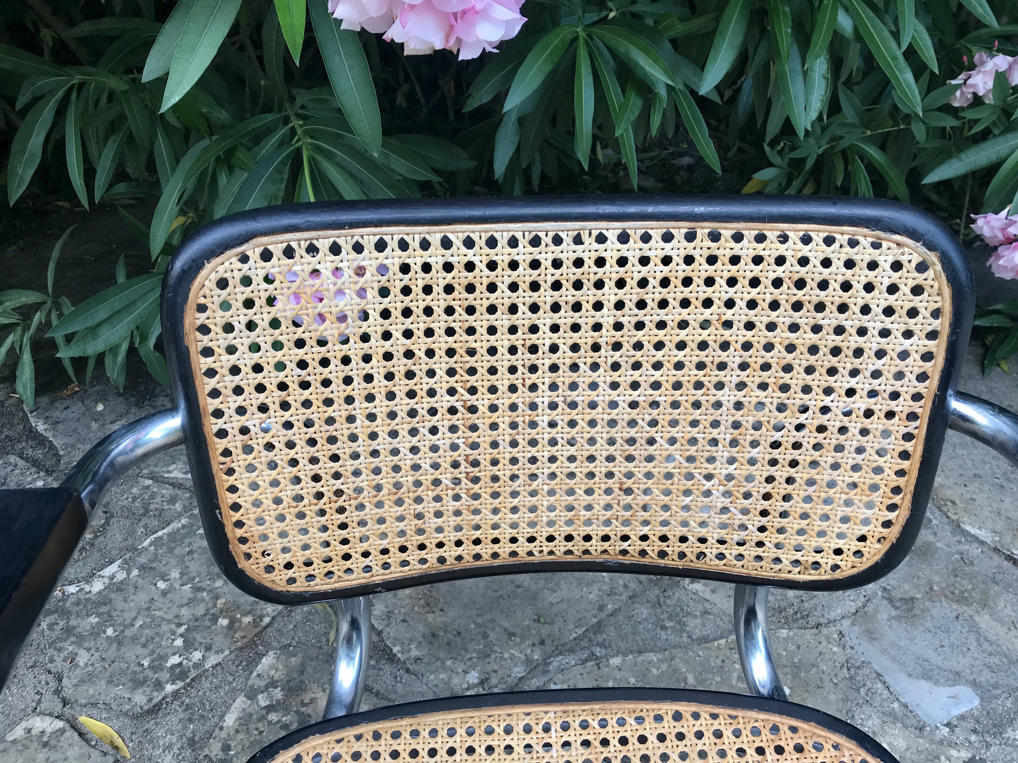 Pair of armchairs B64 Marcel Breuer