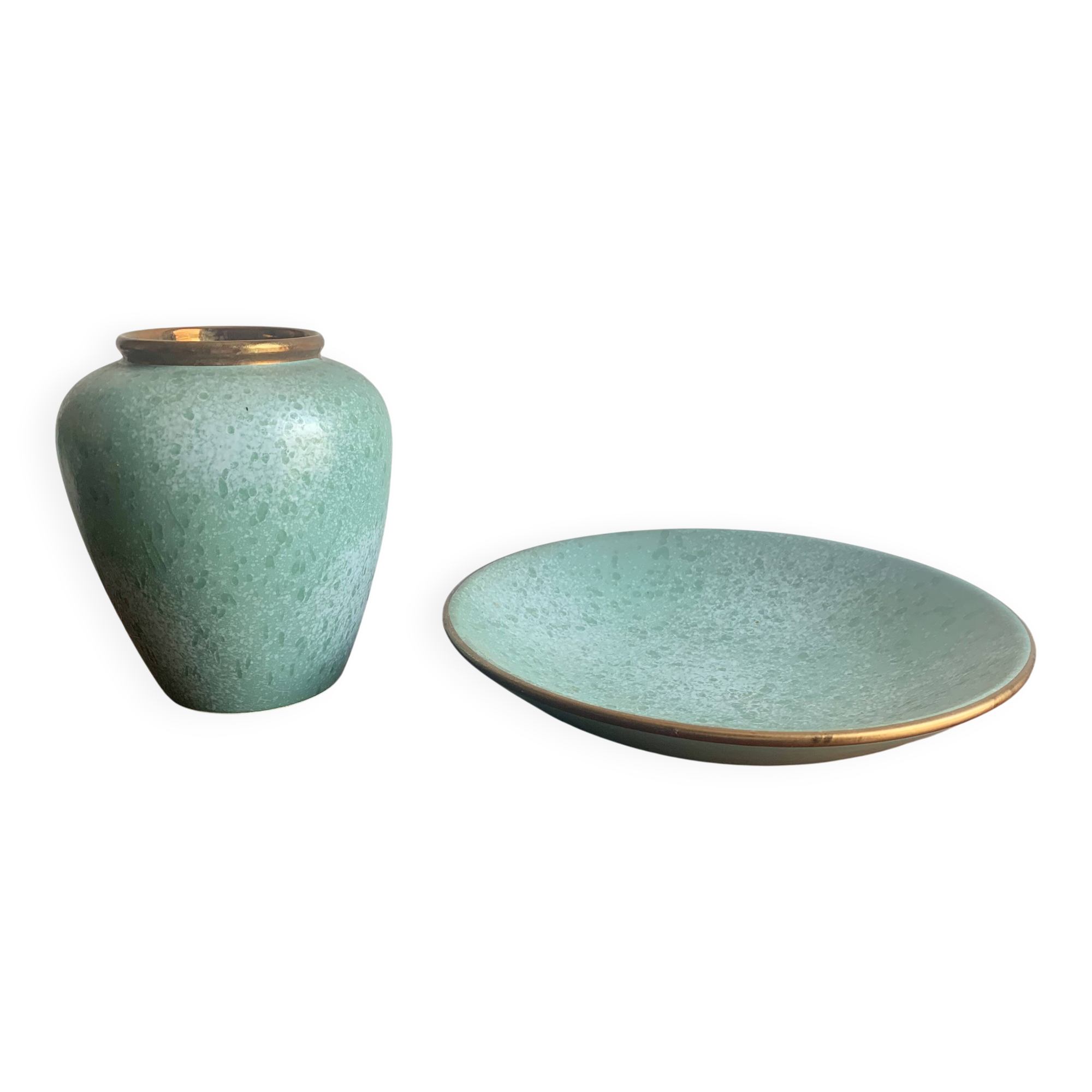 Ensemble en céramique turquoise