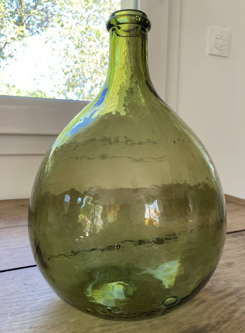 5L demijohn green yellow