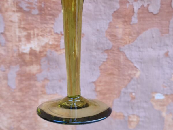 Biot 6 Flutes vintages à champagne ( cocktail ou vin )Verre soufflé, Bullé