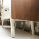 Commode vintage blanche