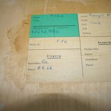 Large vintage teak mirror germany 1960